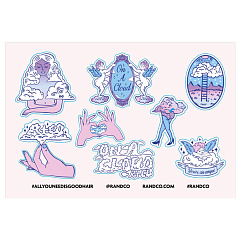 Наклейки На Облаке On A Cloud Sticker Sheet