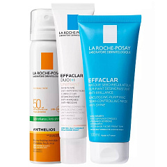 Набор для проблемной кожи: спрей-вуаль + тонирующий крем + маска