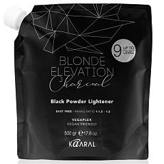 Черная обесцвечивающая пудра Blonde Elevation Charcoal Black Powder Lightener, 500 гр  
