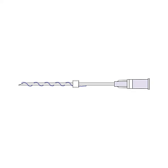 Нить стерильная рассасывающаяся из полидиоксанона DOUBLE SCREW 26G-50мм, упаковка 10 шт