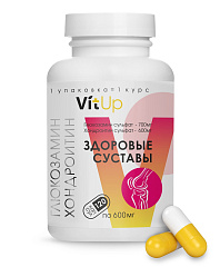 Комплекс VitUp "Глюкозамин Хондроитин. Здоровые суставы", 120 капсул х 600 мг