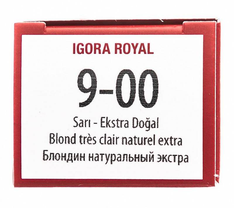 картинка 9-00 Крем-краска Igora Royal, блондин натуральный экстра, 60 мл